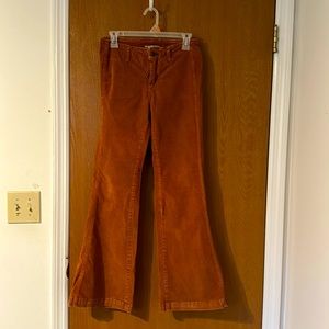 Free People- corduroy flare pants, size 27